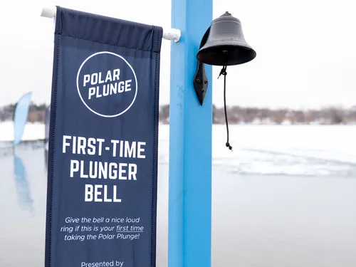 Matt Bergmann at the Minneapolis Polar Plunge