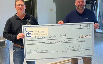 LEC Makes $12,500.00 gift to the Invisible Wounds Project