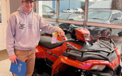 Apprentice Sam wins Four Wheeler Through LEC’s Referral Contest